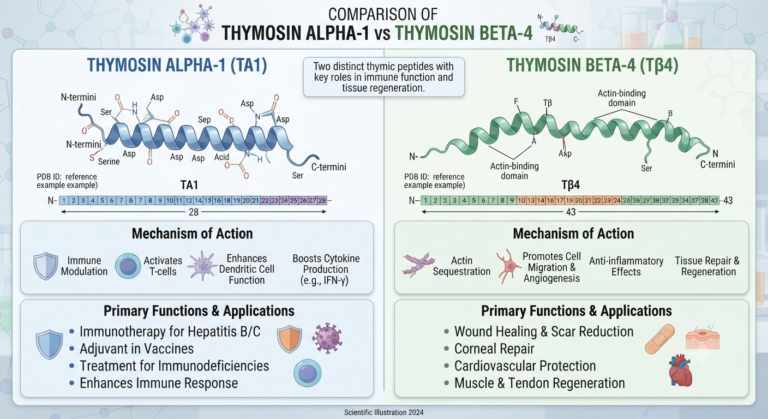Thymosin Alpha-1 vs Thymosin Beta-4